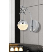 Avizemoda Forde Power Ledli Modern Lüks Duvar Aplik (3 RENK; SARI-BEYAZ-GÜN İŞIĞI) - Krom