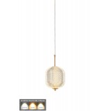 Avizemoda Torino Tekli Ledli Modern Lüks Sarkıt Avize (3 RENK LED; SARI - BEYAZ - GÜN İŞIĞI) - Gold