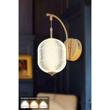 Avizemoda Torino Power Ledli Modern Lüks Duvar Aplik (3 RENK; SARI-BEYAZ-GÜN İŞIĞI) - Gold