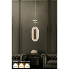 Avizemoda Sessi Tekli Power Ledli Modern Lüks Sarkıt Avize (3 RENK; SARI-BEYAZ-GÜN İŞIĞI) - Gold