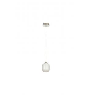 Avizemoda Siena Tekli Beyaz Camlı Salon Oturma Odası Modern Avize - (Krom Kaplama)