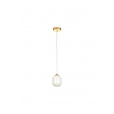 Avizemoda Siena Tekli Beyaz Camlı Salon Oturma Odası Modern Avize - (Gold Kaplama)