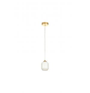 Avizemoda Siena Tekli Beyaz Camlı Salon Oturma Odası Modern Avize - (Gold Kaplama)