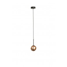 Avizemoda Rainbow Tekli Asimetrik Rose Camlı Dekor Aydınlatma İçin Modern Sarkıt Avize - (Loş ışık verir)