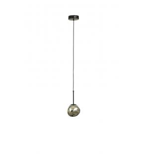 Avizemoda Rainbow Tekli Asimetrik Krom Camlı Dekor Aydınlatma İçin Modern Sarkıt Avize - (Loş ışık verir)