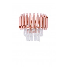 Avizemoda Palmira Prizma Kesim Kristal Taşlı Lüks Aplik - (Rose Gold)