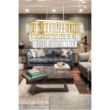 Avizemoda Lora Kristal Cam Taşlı Lüks Yemek Masası Üstü Avize - (SARI YALDIZ)