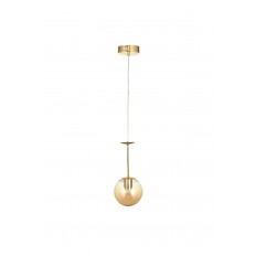 Avizemoda Pinza Tekli Bal Camlı Salon Oturma Odası Modern Avize - (Gold Kaplama)