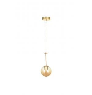 Avizemoda Pinza Tekli Bal Camlı Salon Oturma Odası Modern Avize - (Gold Kaplama)