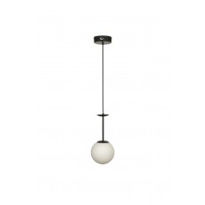 Avizemoda Pinza Tekli Beyaz Camlı Salon Oturma Odası Modern Avize - (Siyah)