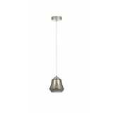 Avizemoda Venita Tekli Füme+Beyaz Çift Camlı Salon Oturma Odası Modern Sarkıt Avize - (Krom Kaplama)