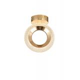 Avizemoda Ribera Tekli Plafonyer Ledli Modern Lüks Sarkıt Avize (3 Renk Led; Sarı-Beyaz-Gün ışığı) - GOLD