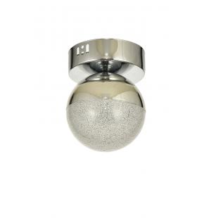 Avizemoda Forde Tekli Plafonyer Ledli Modern Lüks Sarkıt Avize (3 Renk Led; Sarı-Beyaz-Gün ışığı) - Krom