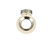 Avizemoda Ribera Tekli Plafonyer Ledli Modern Lüks Sarkıt Avize (3 Renk Led; Sarı-Beyaz-Gün ışığı) - Krom