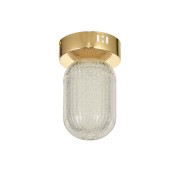 Avizemoda Motta Tekli Plafonyer Ledli Modern Lüks Sarkıt Avize (3 Renk Led; Sarı-Beyaz-Gün ışığı) - GOLD