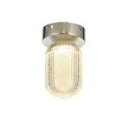 Avizemoda Motta Tekli Plafonyer Ledli Modern Lüks Sarkıt Avize (3 Renk Led; Sarı-Beyaz-Gün ışığı) - Krom