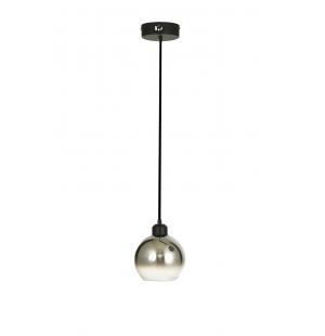 Avizemoda Side Tekli Krom Camlı Salon Oturma Odası Modern Sarkıt Avize - (Siyah Kasa)