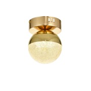 Avizemoda Forde Tekli Plafonyer Ledli Modern Lüks Sarkıt Avize (3 Renk Led; Sarı-Beyaz-Gün ışığı) - GOLD