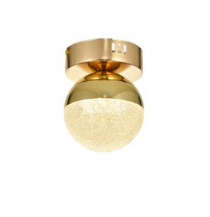 Avizemoda Forde Tekli Plafonyer Ledli Modern Lüks Sarkıt Avize (3 Renk Led; Sarı-Beyaz-Gün ışığı) - GOLD