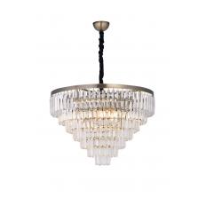Avizemoda Linsa 65 Cm'lik Kristal Cam Taşlı Lüks Avize - (ESKİTME KAPLAMA)