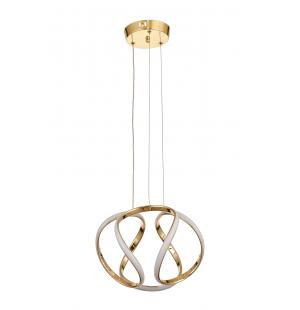 Avizemoda Vira 35 cm Dimmer Kumandalı 3 Renk Ledli (Sarı-Beyaz-Gün Işığı) Modern Sarkıt Avize - Gold