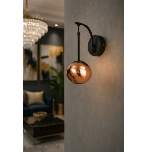 Avizemoda Rainbow Aplik Asimetrik Rose Camlı Dekor Aydınlatma İçin Modern Sarkıt APLİK - (Loş ışık verir)