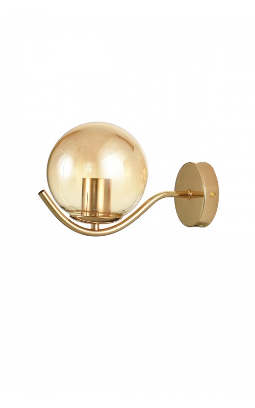 Avizemoda Ranya Aplik Bal Camlı Salon Oturma Odası Modern Duvar Apliği (Gold Kaplama)