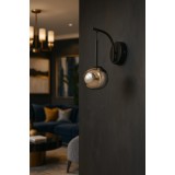 Avizemoda Rainbow Aplik Asimetrik Krom Camlı Dekor Aydınlatma İçin Modern Sarkıt APLİK - (Loş ışık verir)