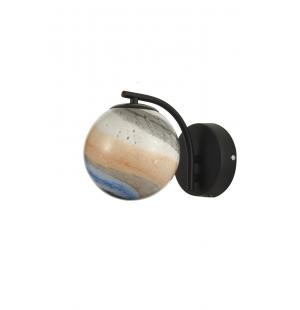 Avizemoda Galaksi Aplik Uzay Desen Camlı Salon Oturma Odası Modern Sarkıt APLİK - (Siyah Kasa)