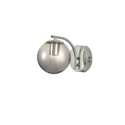 Avizemoda Miya Aplik Füme Camlı Salon Oturma Odası Modern Duvar Apliği (Krom Kaplama)