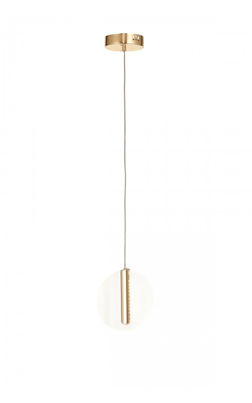 Avizemoda Lovena Tekli Ledli Modern Lüks Sarkıt Avize (3 Renk Led; Sarı-Beyaz-Gün ışığı) - GOLD