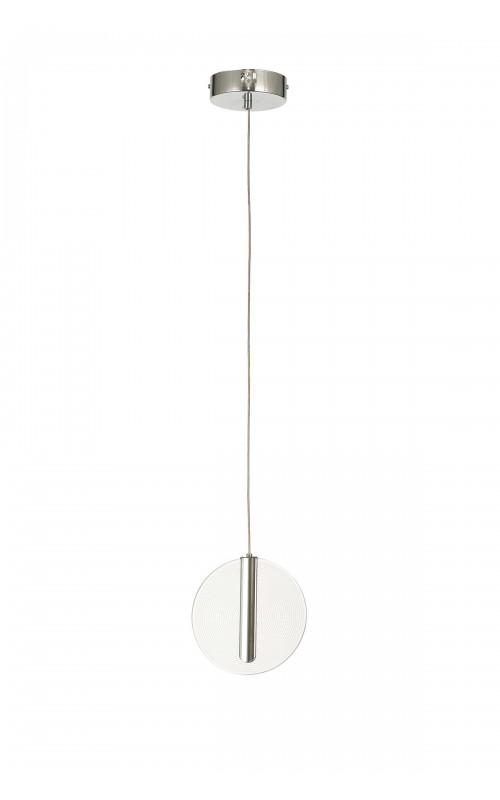 Avizemoda Lovena Tekli Ledli Modern Lüks Sarkıt Avize (3 Renk Led; Sarı-Beyaz-Gün ışığı) - KROM