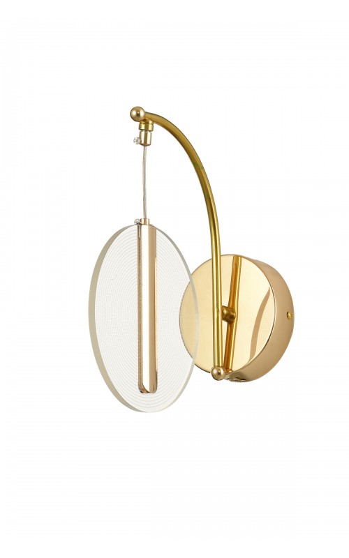 Avizemoda Lovena Ledli Modern Lüks APLİK (3 Renk Led; Sarı-Beyaz-Gün ışığı) - GOLD