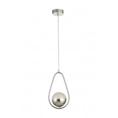 Avizemoda Serra Oval Akrilik Toplu Tekli Salon Oturma Odası Modern Sarkıt Avize - Krom Kaplama