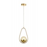 Avizemoda Serra Oval Akrilik Toplu Tekli Salon Oturma Odası Modern Sarkıt Avize - Gold Kaplama