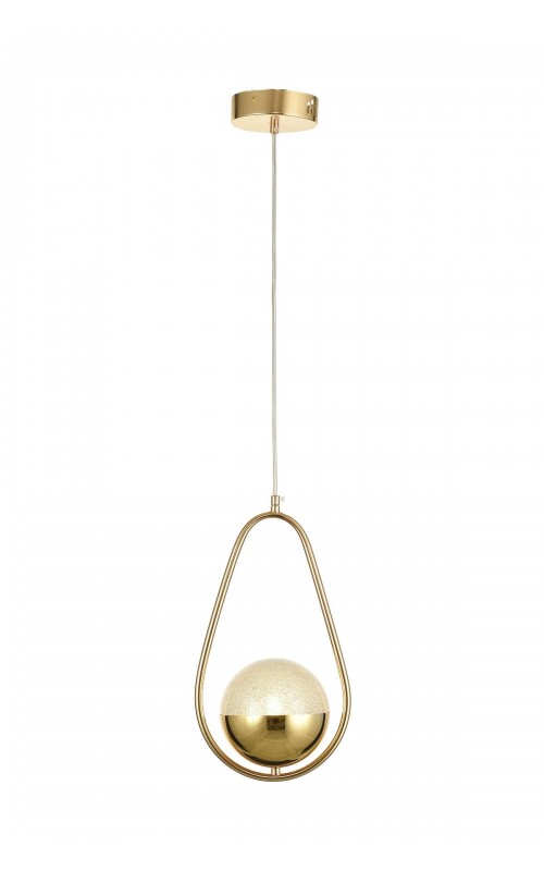 Avizemoda Serra Oval Akrilik Toplu Tekli Salon Oturma Odası Modern Sarkıt Avize - Gold Kaplama