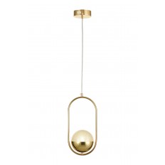 Avizemoda Serra Elips Akrilik Toplu Tekli Salon Oturma Odası Modern Sarkıt Avize - Gold Kaplama