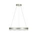 Avizemoda Estilo 60 cm Dimmer Kumandalı 3 Renk Ledli (Sarı-Beyaz-Gün Işığı) Modern Akrilik Avize - Gümüş