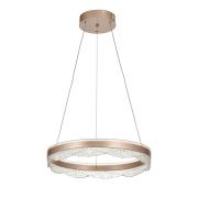 Avizemoda Estilo 50 cm Dimmer Kumandalı 3 Renk Ledli (Sarı-Beyaz-Gün Işığı) Modern Akrilik Avize - Brown