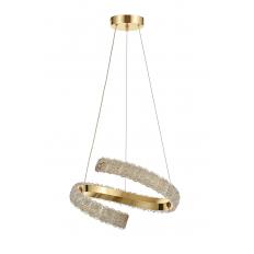 Avizemoda Milly 40 cm Dimmer Kumandalı 3 Renk Ledli (Sarı-Beyaz-Gün Işığı) Modern Akrilik Avize - Gold