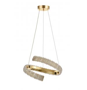 Avizemoda Milly 40 cm Dimmer Kumandalı 3 Renk Ledli (Sarı-Beyaz-Gün Işığı) Modern Akrilik Avize - Gold