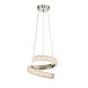 Avizemoda Milly 30 cm Dimmer Kumandalı 3 Renk Ledli (Sarı-Beyaz-Gün Işığı) Modern Akrilik Avize -Krom