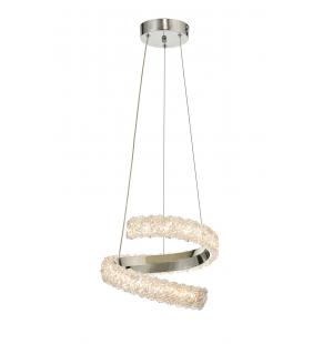 Avizemoda Milly 30 cm Dimmer Kumandalı 3 Renk Ledli (Sarı-Beyaz-Gün Işığı) Modern Akrilik Avize -Krom