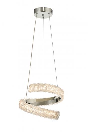 Avizemoda Milly 30 cm Dimmer Kumandalı 3 Renk Ledli (Sarı-Beyaz-Gün Işığı) Modern Akrilik Avize -Krom