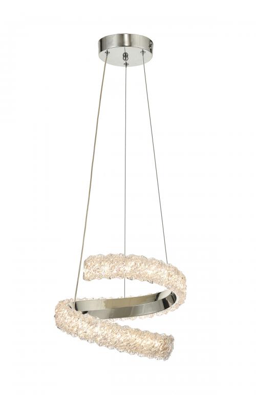 Avizemoda Milly 30 cm Dimmer Kumandalı 3 Renk Ledli (Sarı-Beyaz-Gün Işığı) Modern Akrilik Avize -Krom