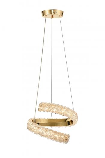Avizemoda Milly 30 cm Dimmer Kumandalı 3 Renk Ledli (Sarı-Beyaz-Gün Işığı) Modern Akrilik Avize -Gold