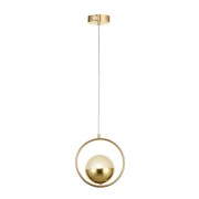 Avizemoda Serra Çember Akrilik Toplu Tekli Salon Oturma Odası Modern Sarkıt Avize - Gold Kaplama