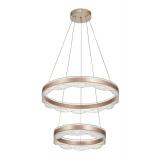 Avizemoda Estilo 2 Katlı Dimmer Kumandalı 3 Renk Ledli (Sarı-Beyaz-Gün Işığı) Modern Akrilik Avize - Brown