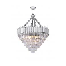 Avizemoda Palmira 60 cm'lik Kristal Taşlı Lüks Avize - (Gümüş-yaldız)