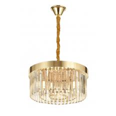 Avizemoda Desina 40 Cm'Lik Kristal Tabut Taşlı Salon Oturma Odası Lüks Avize - GOLD Kaplama